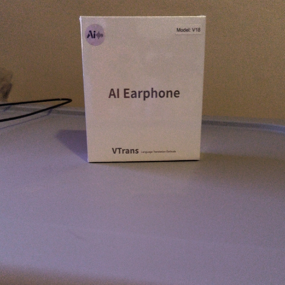 AI Earphone V18 - White Earbud Headphones